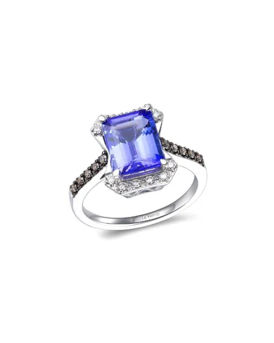 Le Vian 14k 2.01 Ct. Tw. Diamond & Tanzanite Eternity Ring In Metallic