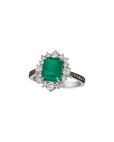 Le Vian 14k 2.02 Ct. Tw. Diamond & Emerald Eternity Ring In Gold