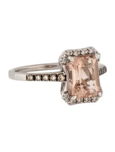 Pre-owned Le Vian 14k 2.12ct Morganite & Diamond Cocktail Ring In Multicolor
