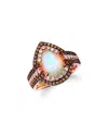 Le Vian 14k 2.18 Ct. Tw. Diamond & Opal Ring In Green