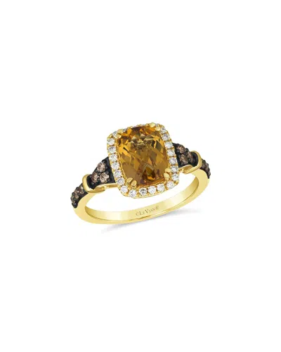 Le Vian ® 14k 2.31 Ct. Tw. Diamond & Citrine Cocktail Ring In Gold