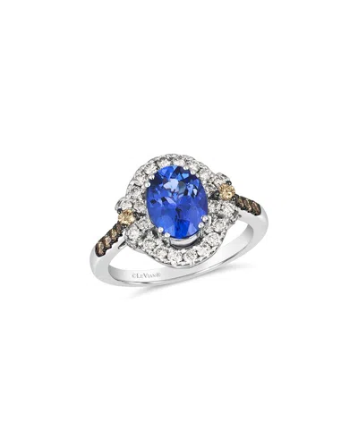 Le Vian ® 14k 2.32 Ct. Tw. Diamond & Blueberry Tanzanite® Cocktail Ring In Metallic
