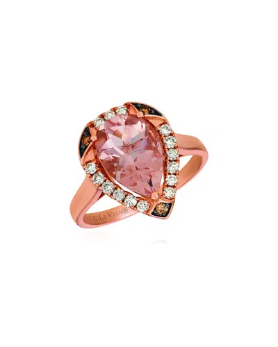 Le Vian 14k 2.37 Ct. Tw. Diamond & Morganite Eternity Ring In Gold