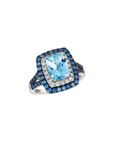 Le Vian 14k 2.43 Ct. Tw. Diamond & Aquamarine Ring In Blue