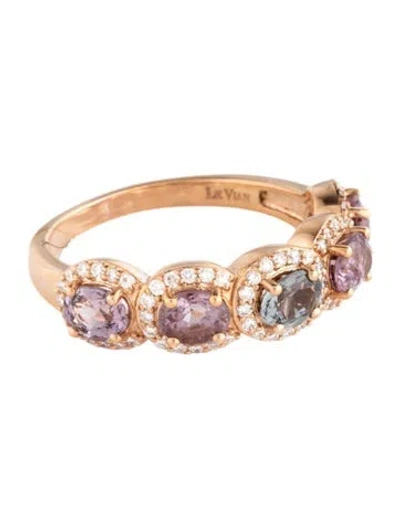 Pre-owned Le Vian 14k 2.70ctw Spinel & Diamond Band In Multicolor