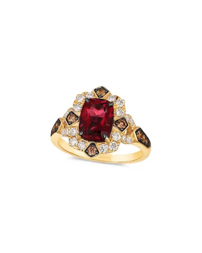 Le Vian 14k 2.71 Ct. Tw. Diamond & Garnet Eternity Ring In Gold