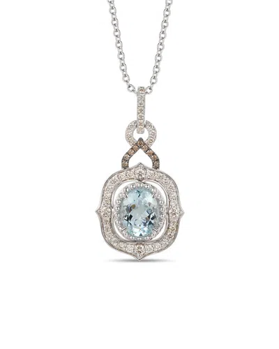 Le Vian ® 14k 2.83 Ct. Tw. Diamond & Aquamarine Pendant Necklace