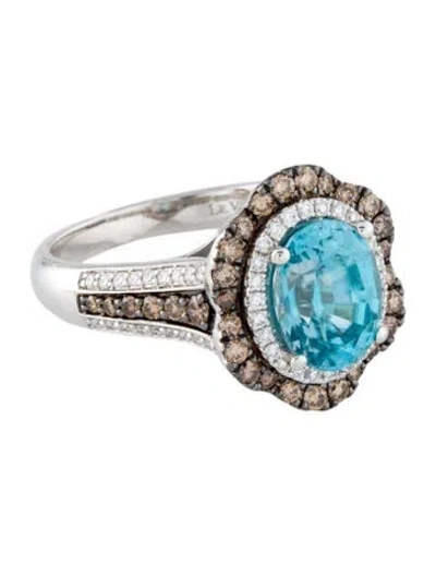 Pre-owned Le Vian 14k 2.84ct Zircon & Diamond Cocktail Ring In Multi