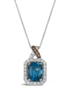 Le Vian 14k 2.96 Ct. Tw. Diamond & Topaz Pendant