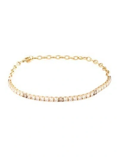 Pre-owned Le Vian 14k 3.00ctw Diamond Tennis Bracelet, 8.5" In Multicolor
