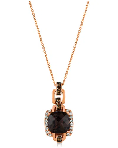 Le Vian 14k 3.17 Ct. Tw. Diamond & Quartz Pendant In Gold