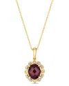 Le Vian 14k 3.47 Ct. Tw. Diamond & Garnet Pendant