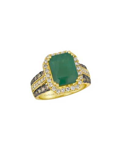 Le Vian 14k 5.08 Ct. Tw. Diamond & New Emerald Ring In Green