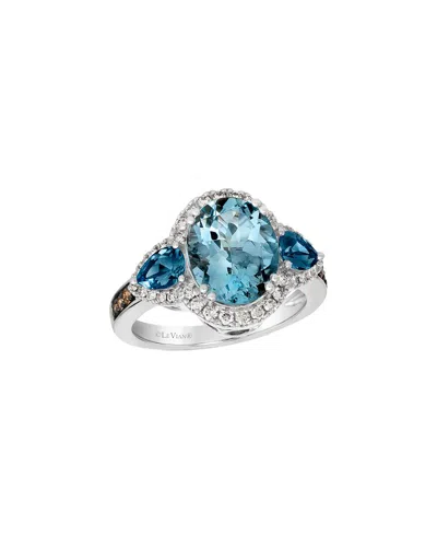 Le Vian ® 14k 5.20 Ct. Tw. Diamond & Blue Topaz Cocktail Ring