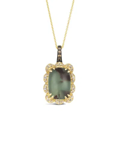 Le Vian ® 14k 6.28 Ct. Tw. Diamond & Aquaphrase Drop Pendant In Gold