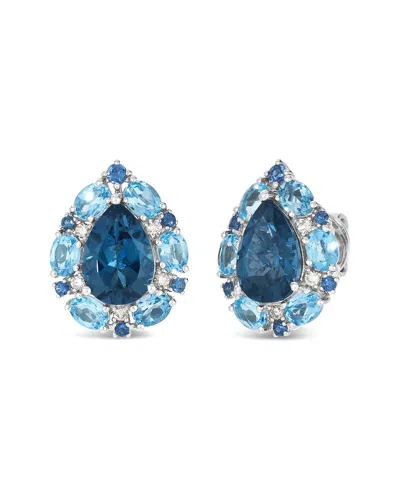 Le Vian ® 14k 6.31 Ct. Tw. Diamond & London Blue Topaz Stud Earrings