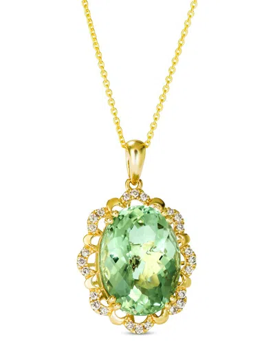Le Vian 14k 8.76 Ct. Tw. Diamond & Quartz Pendant Necklace