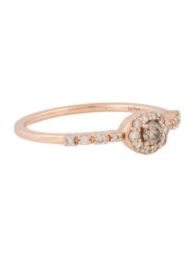 Pre-owned Le Vian 14k Chocolate And Nude Diamond Ring In Multicolor