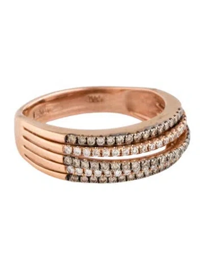 Pre-owned Le Vian 14k Diamond 5-row Band In Multicolor