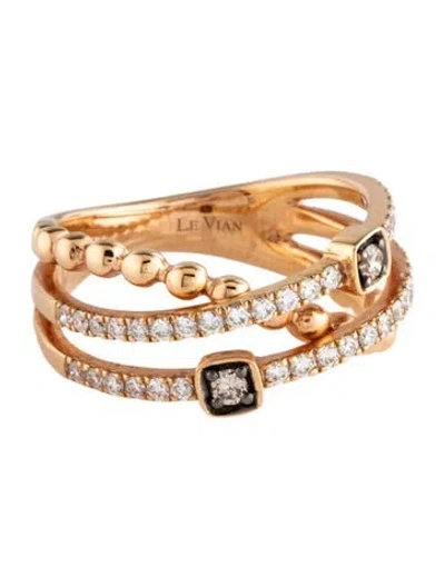 Pre-owned Le Vian 14k Diamond Band Ring In Multicolor