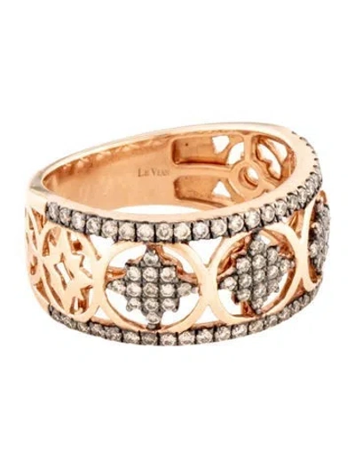 Pre-owned Le Vian 14k Diamond Band Ring In Multicolor