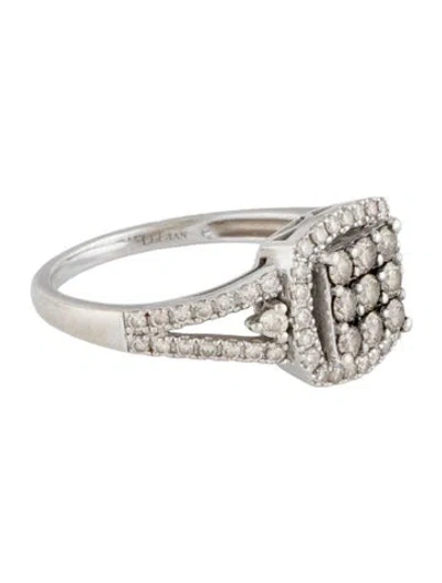 Pre-owned Le Vian 14k Diamond Cluster Cocktail Ring In Multi