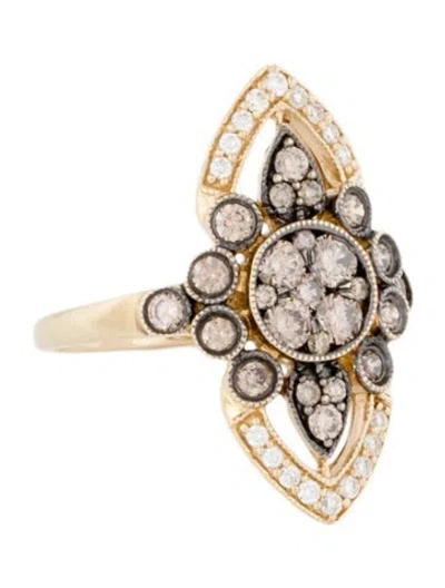 Pre-owned Le Vian 14k Diamond Cocktail Ring In Multi