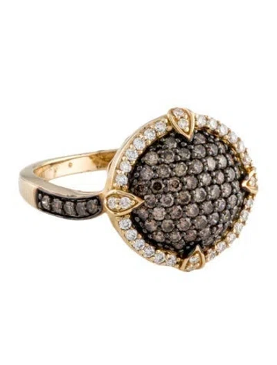 Pre-owned Le Vian 14k Diamond Cocktail Ring In Multi