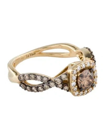 Pre-owned Le Vian 14k Diamond Cocktail Ring In Multi