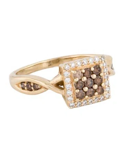 Pre-owned Le Vian 14k Diamond Cocktail Ring In Multi