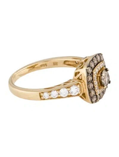 Pre-owned Le Vian 14k Diamond Cocktail Ring In Multi