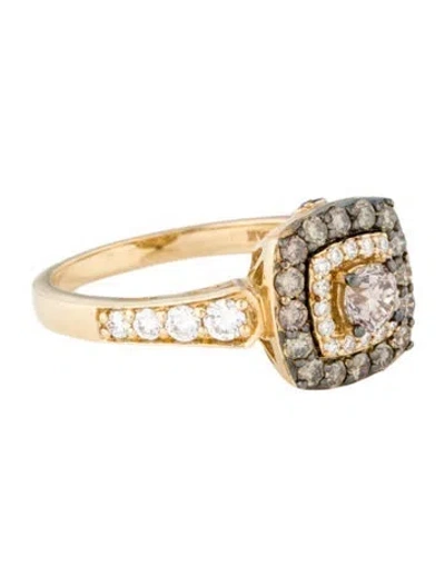 Pre-owned Le Vian 14k Diamond Cocktail Ring In Multi