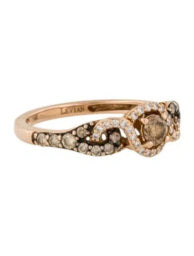 Pre-owned Le Vian 14k Diamond Cocktail Ring In Multi