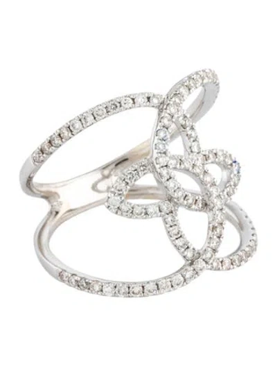 Pre-owned Le Vian 14k Diamond Cocktail Ring In Multicolor