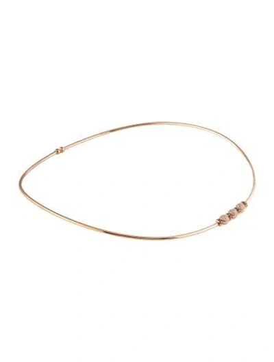 Pre-owned Le Vian 14k Diamond Collar Necklace, 18" In Multicolor