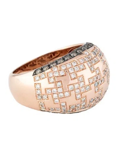 Pre-owned Le Vian 14k Diamond Dome Band In Multi