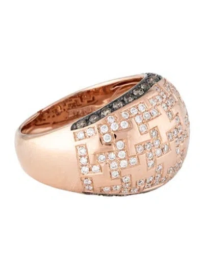 Pre-owned Le Vian 14k Diamond Dome Band In Multi