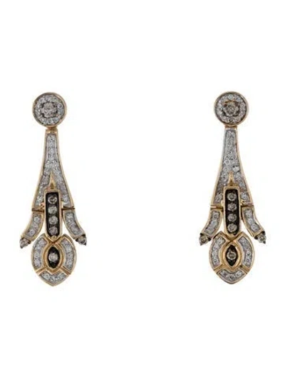 Pre-owned Le Vian 14k Diamond Drop Earrings In Multi