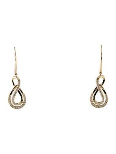 Pre-owned Le Vian 14k Diamond Drop Earrings In Multi