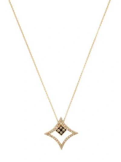 Pre-owned Le Vian 14k Diamond Geometric Pendant Necklace, 18" In Multi