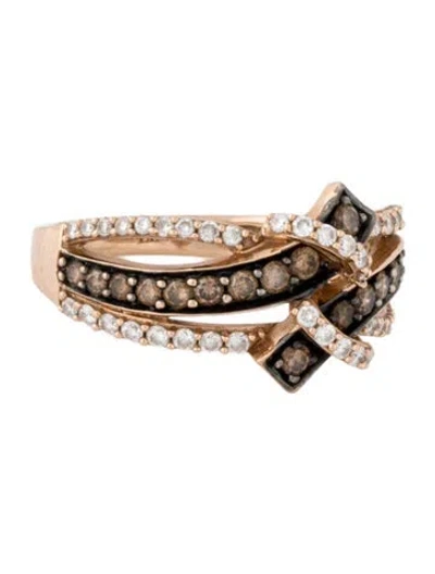 Pre-owned Le Vian 14k Diamond Knot Band Ring In Multi