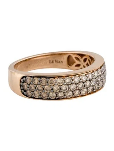 Pre-owned Le Vian 14k Diamond Ombré Band Ring In Multi