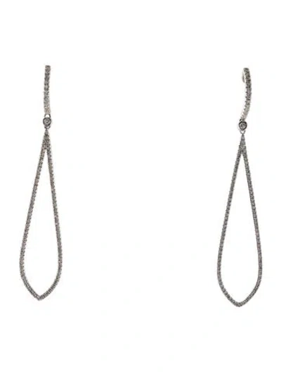 Pre-owned Le Vian 14k Diamond Pavé Drop Earrings In Multi