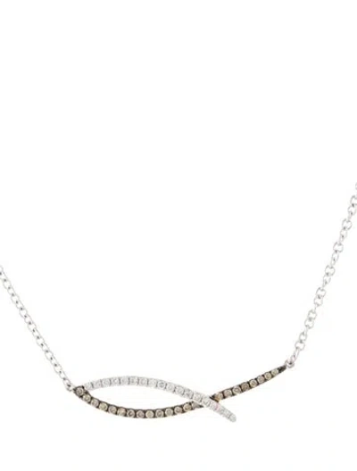 Pre-owned Le Vian 14k Diamond Pendant Necklace, 16" In Multi