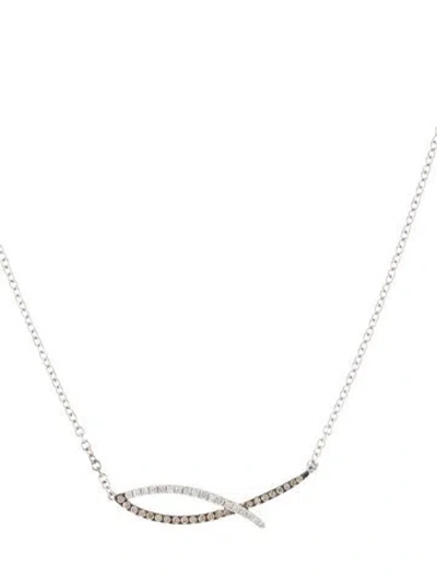 Pre-owned Le Vian 14k Diamond Pendant Necklace, 16" In Multi