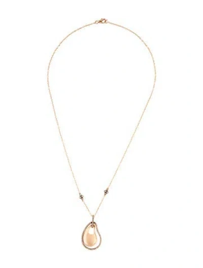 Pre-owned Le Vian 14k Diamond Pendant Necklace, 17.75" In Multicolor