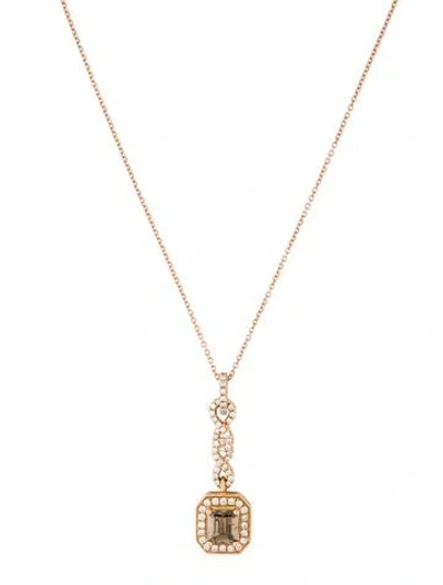 Pre-owned Le Vian 14k Diamond Pendant Necklace, 18" In Multi