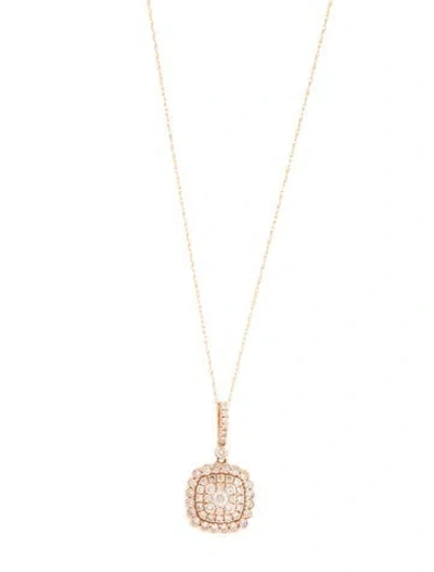 Pre-owned Le Vian 14k Diamond Pendant Necklace, 18" In Multicolor