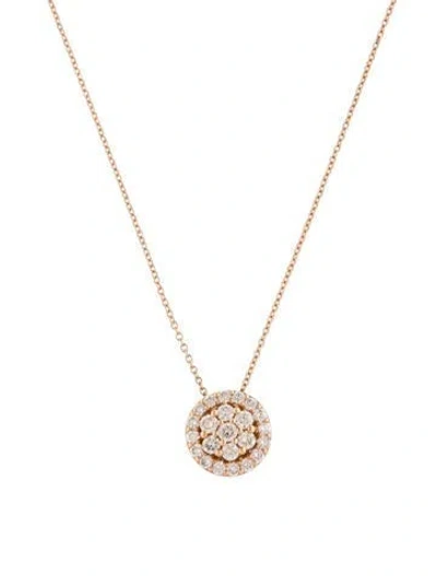 Pre-owned Le Vian 14k Diamond Pendant Necklace, 18" In Multicolor