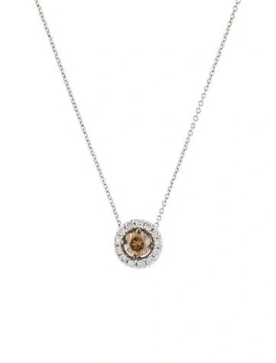 Pre-owned Le Vian 14k Diamond Pendant Necklace, 18.25" In Multi